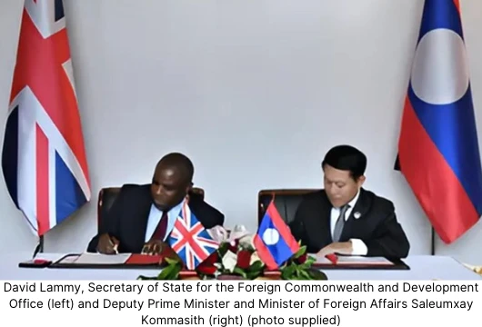 Laos and UK Forge Green Economy Partnership
