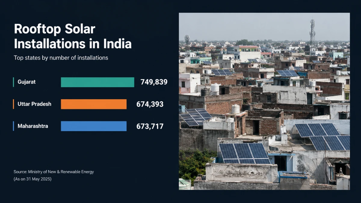 Uttar Pradesh Overtakes Maharashtra in India's Rooftop Solar Rankings